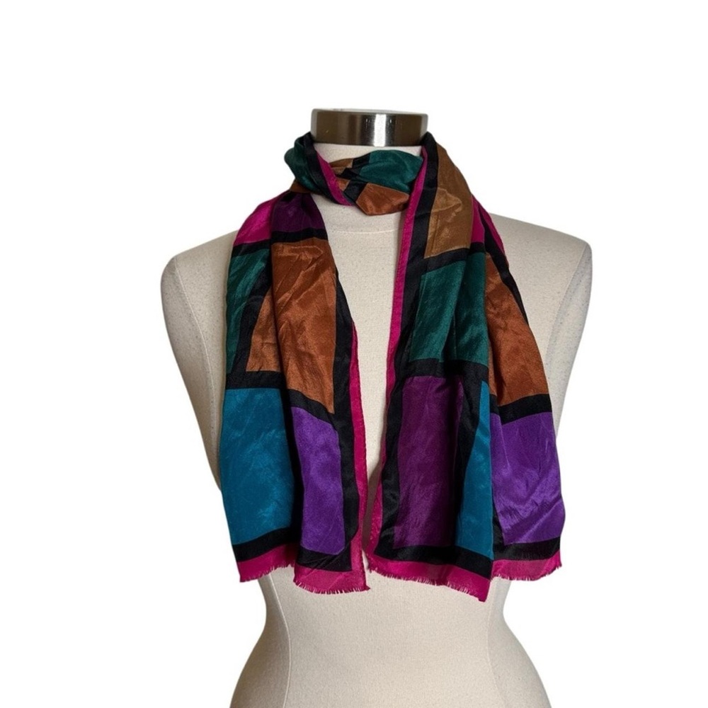 Colorful Geometric Pattern Scarf
